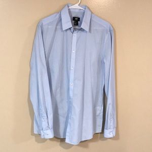 Men’s Large H&M Slim Fit Light Blue Shirt